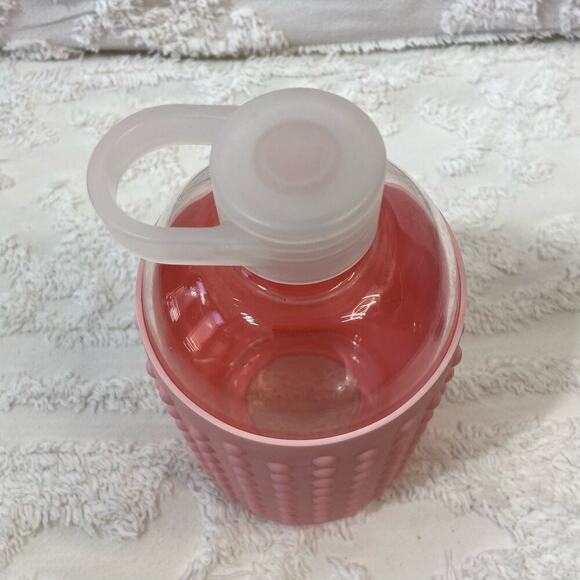 GLASS WATER BOTTLE Silicone Sleeve 32oz On-the-Go Barbie Feminine Sporty Classic - Picture 2 of 6